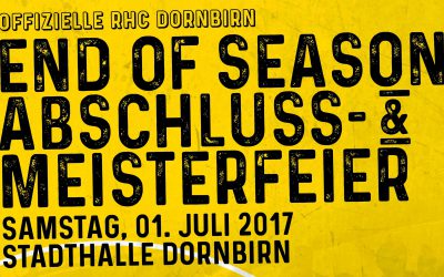 Offizielle „End of Season“ Abschluss- & Meisterfeier!